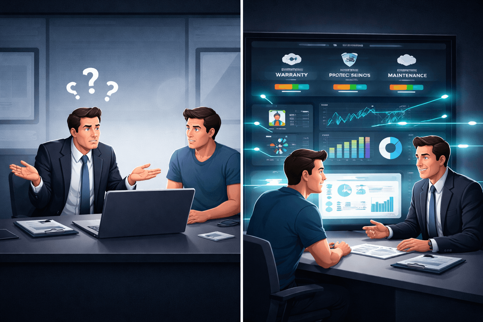 Generic Tools vs FNi+ Intelligence Platform comparison showing how FNi+ captures richer buyer data